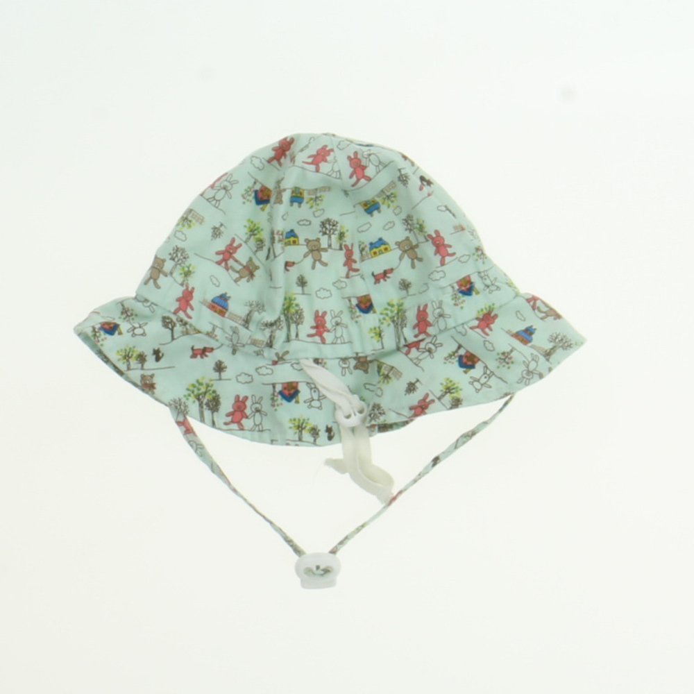 Twinklebelle Unisex Aqua Multi Sun Hat size: *0-3 Months